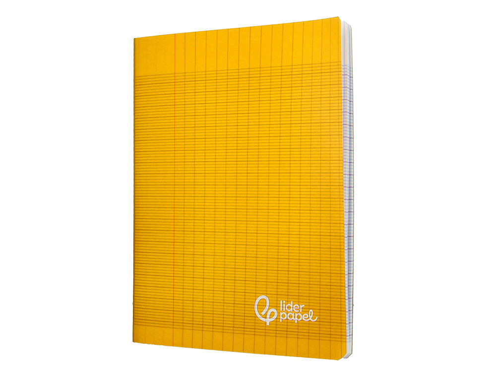 CAHIER PIQURE LIDERPAPEL COUVERTURE PP 170X220MM 96P SEYES COLORIS JAUNE