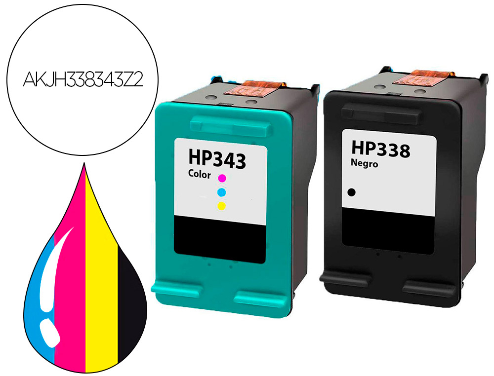 PACK  JET ENCRE HYPERBURO COMPATIBLE HP 338/343