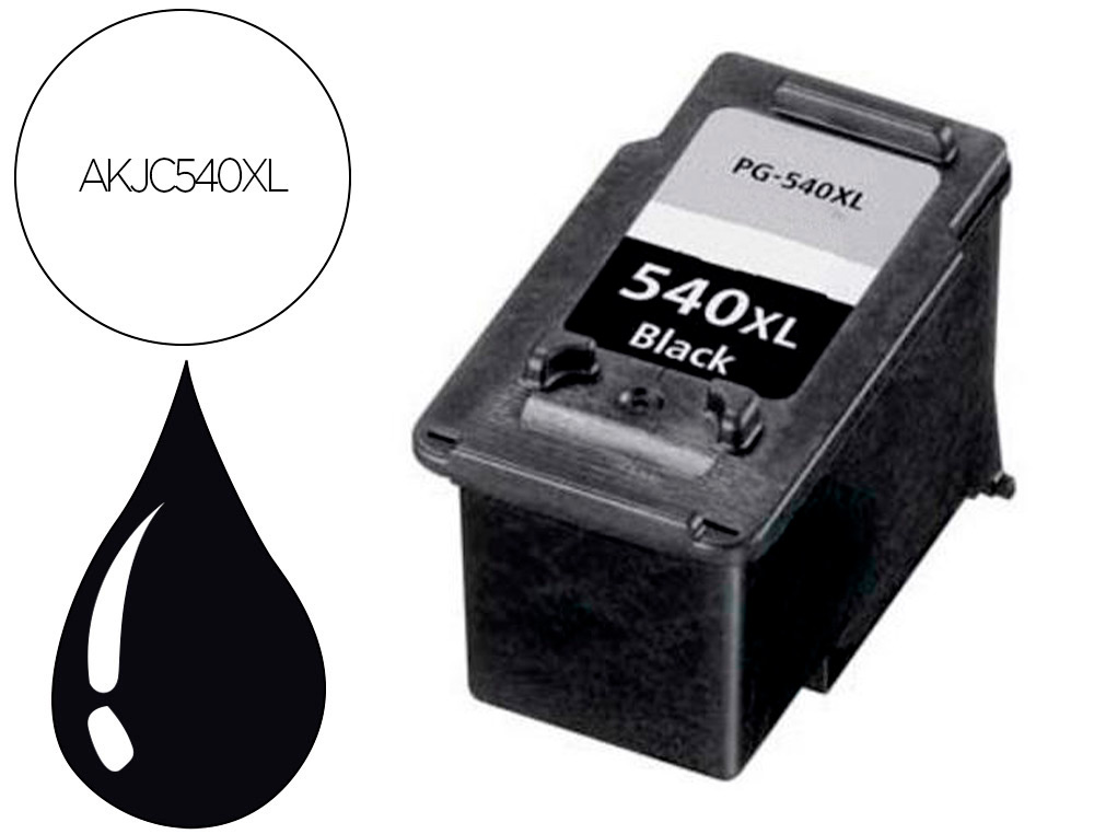 CARTOUCHE HYPERBURO JET D'ENCRE REMA CANON PH-540XL NOIRE