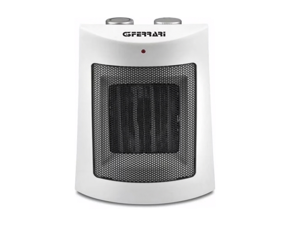 CHAUFFAGE CERAMIQUE G3 FERRARI 2 PUISSANCES 750-1500 WATTS THERMOSTAT REGLABLE 220 A 240 VOLTS COLORIS BLANC