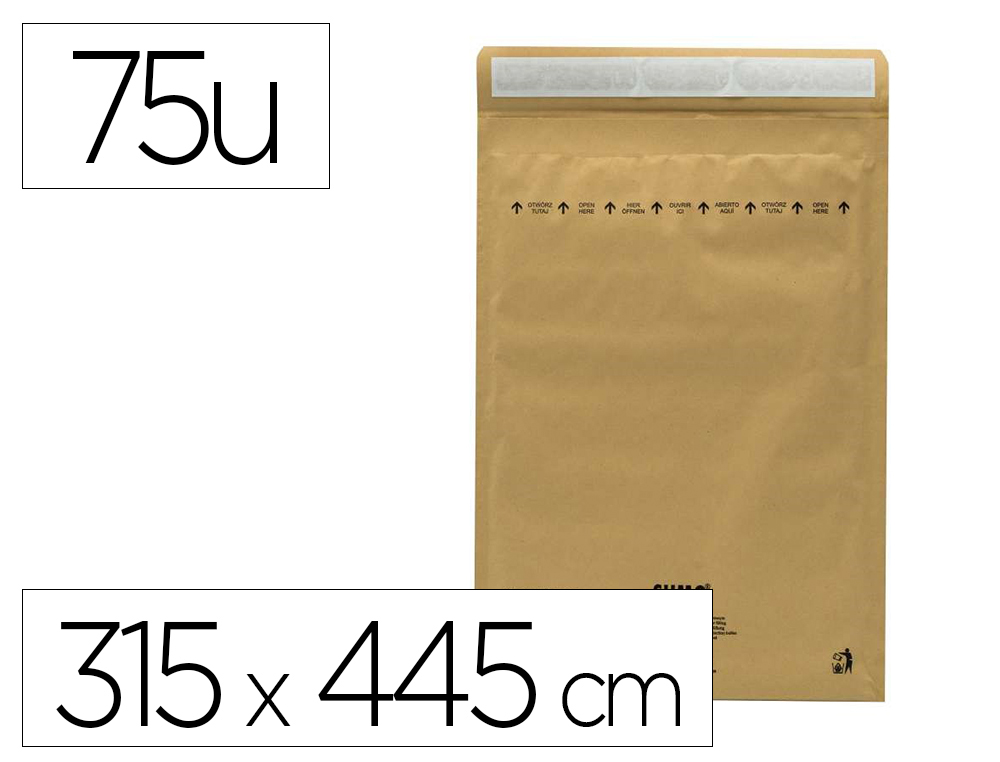 POCHETTE KRAFT SUMO I AUTO-ADH SIVE 315X445 MM      BOITE DE 75 UNITES