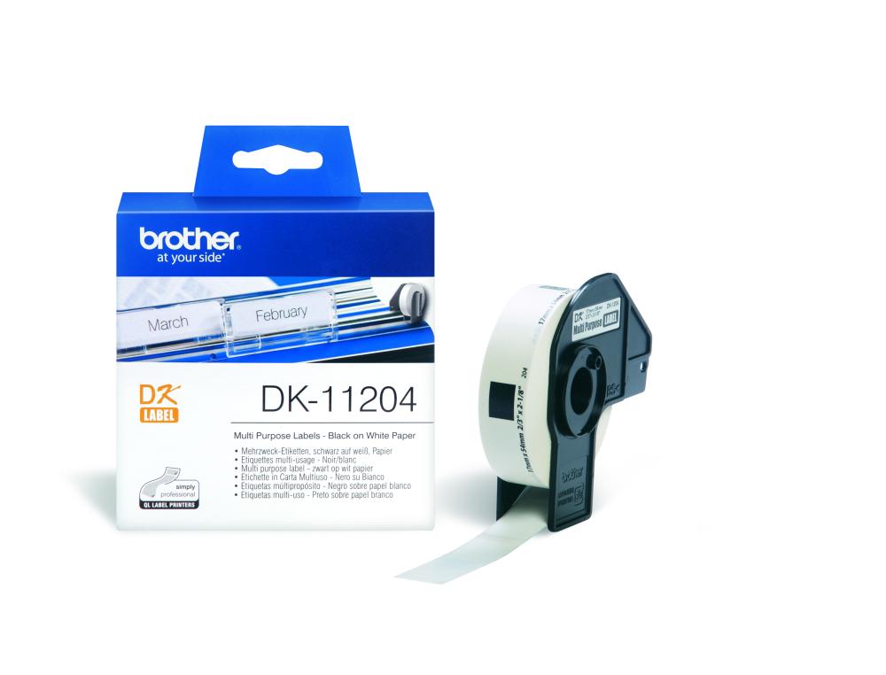 RUB.BROTHER QL 17X54MM R/400 CONSOMMABLES POUR IMPRIMANTES  QL 17X54