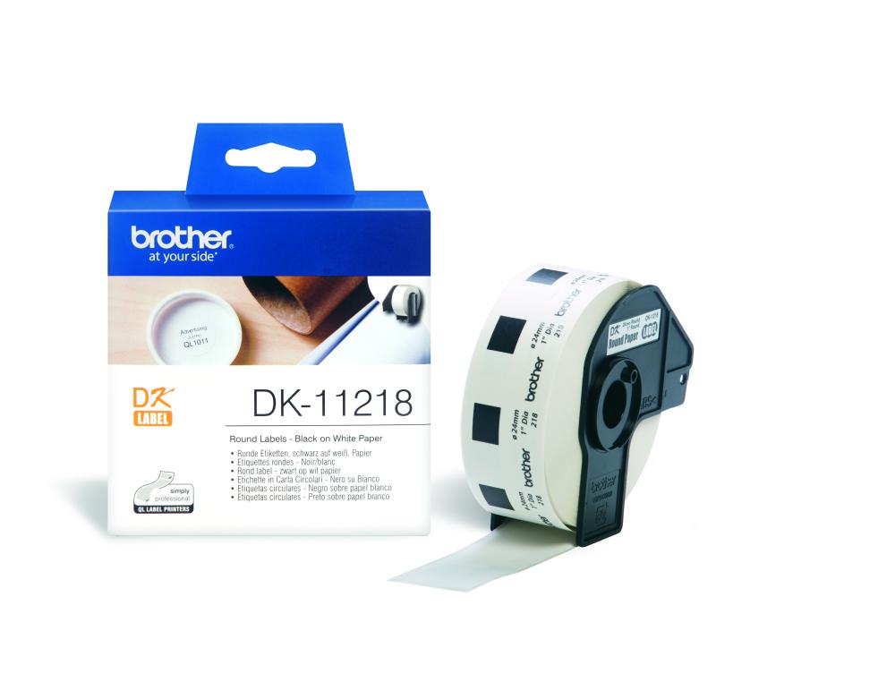 RUB.BROTHER QL DIA.24MM B/1000CONSOMMABLES POUR IMPRIMANTES  QL  24