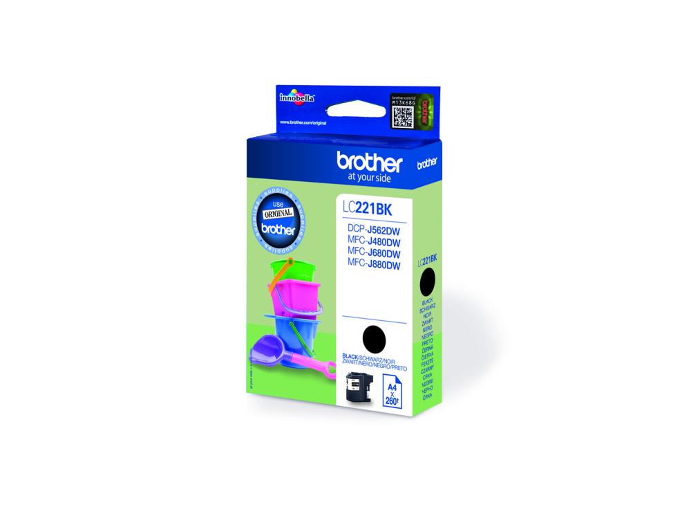 CART.BROTHER LC221BK 260P CARTOUCHE BROTHER LC221BK 260P
