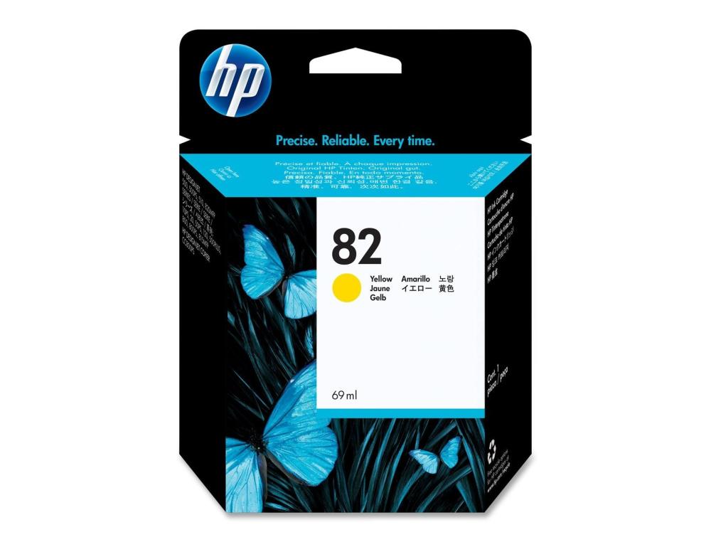 CART.HP N.82 C4913A YELLOW CARTOUCHE HP N.82 JAUNE