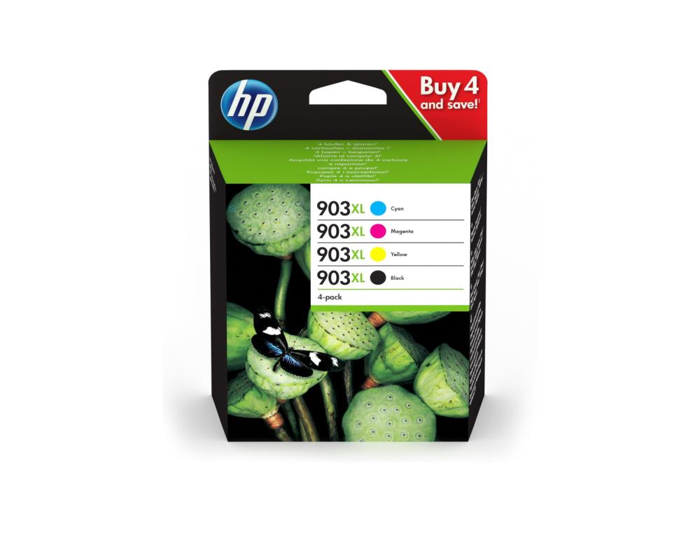 CART.HP 903XL PACK 3HZ51AE MULTIPACK DE 4 CARTOUCHES JET D'ENCRE HP N903 XL (3HZ51AE) BK/C/M/Y
