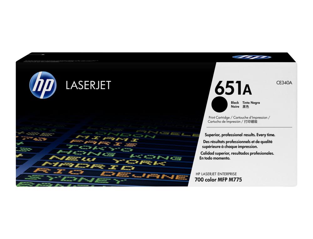 CART.HP 651A NOIR TONER NOIR CE340A HP