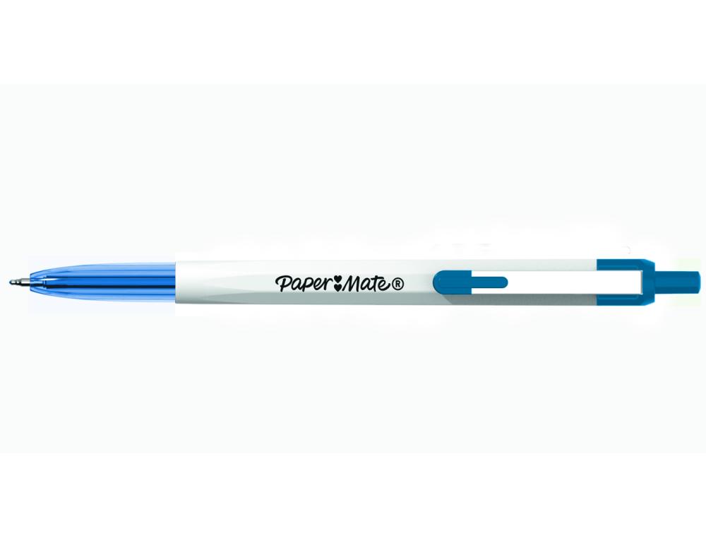 BILLE PAPERMATE 046 BLEU STYLO A BILLE RETRACTABLE - PAPERMATE 046 - POINTE MOYENNE - BLEU