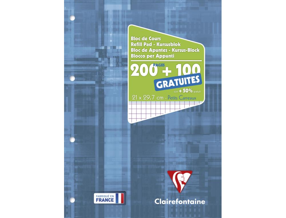 BLOC ENCOL 21X29,7 200P+100G5XBLOC DE COURS 300 PAGES MOBILES - 5 X 5