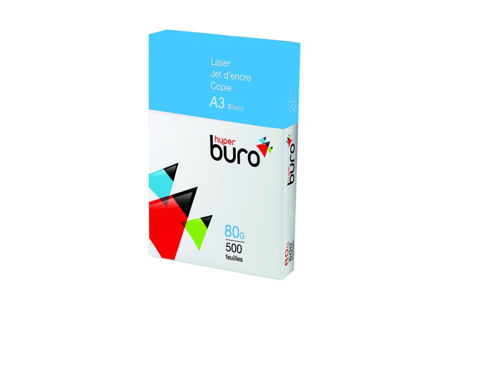 PAPIER A3 80G B HYPERBURO 500FPAPIER REPROGRAPHIQUE - HYPERBURO - A3 80G BLANC