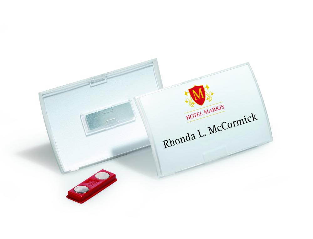 BADGE CLICKF. MAGN.54X90 B/10 BOITE DE 10 BADGES CLICK FOLD A AIMANT DURABLE